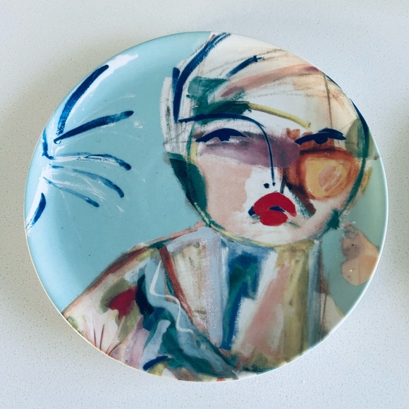 Vintage Anthropologie Set of 3 Belle D'Isle Dessert Plate - Picture 5 of 7